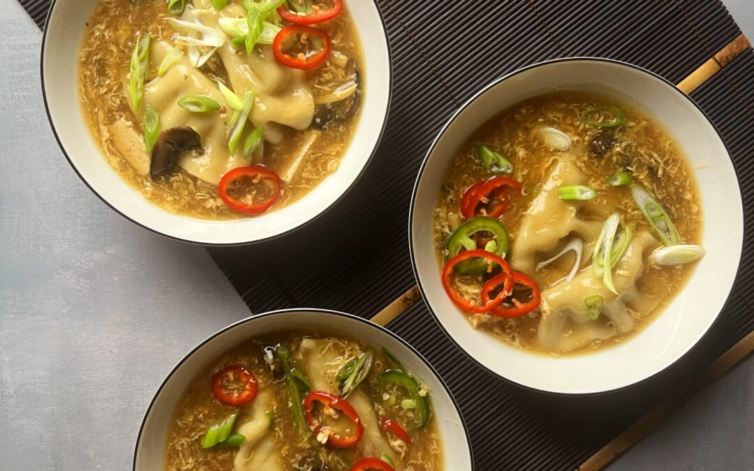 Hot and Sour Soup with Dumplings