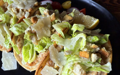 Sheet-Pan Chicken Caesar Tacos