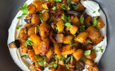 Maple-Miso Roasted Butternut Squash