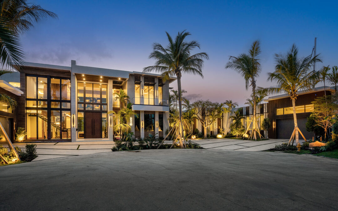 Lighthouse Point Luxury Home Blends Asian-Hawaiian Design with Waterfront Living